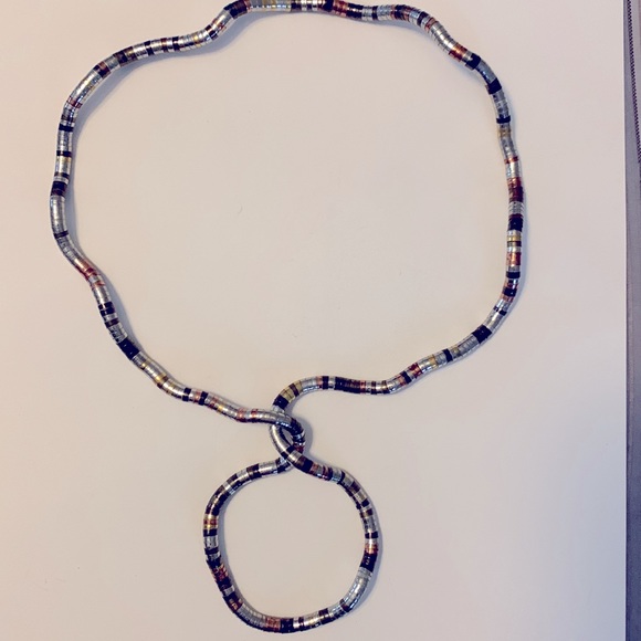 Twist Necklace: Silver, Bronze, and Gunmetal - Picture 3 of 5